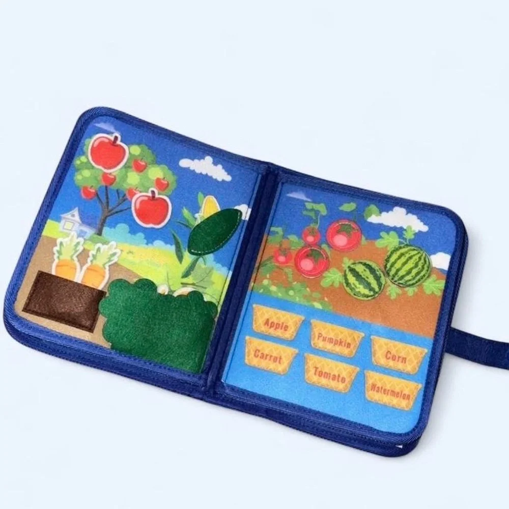 Goliyean Montessori Busy Board Book - My First Farm - NEW